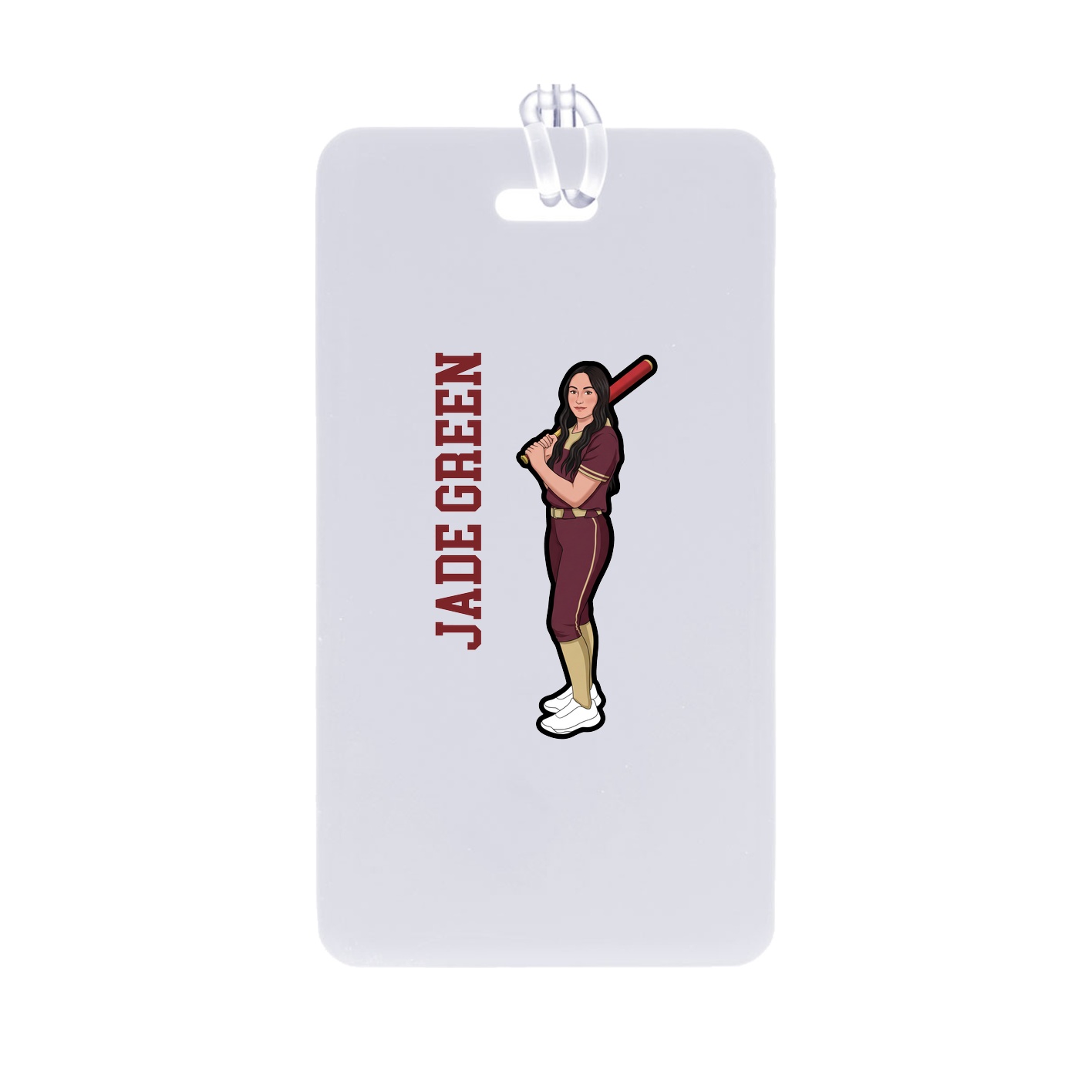 Bag Tag — Name Vertical in Classic