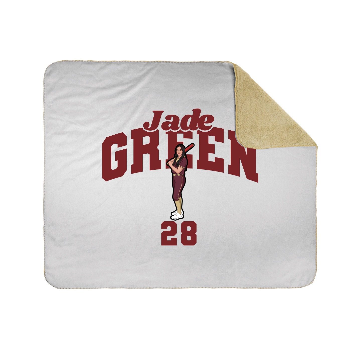 Throw Blanket — Signature Arch in White
