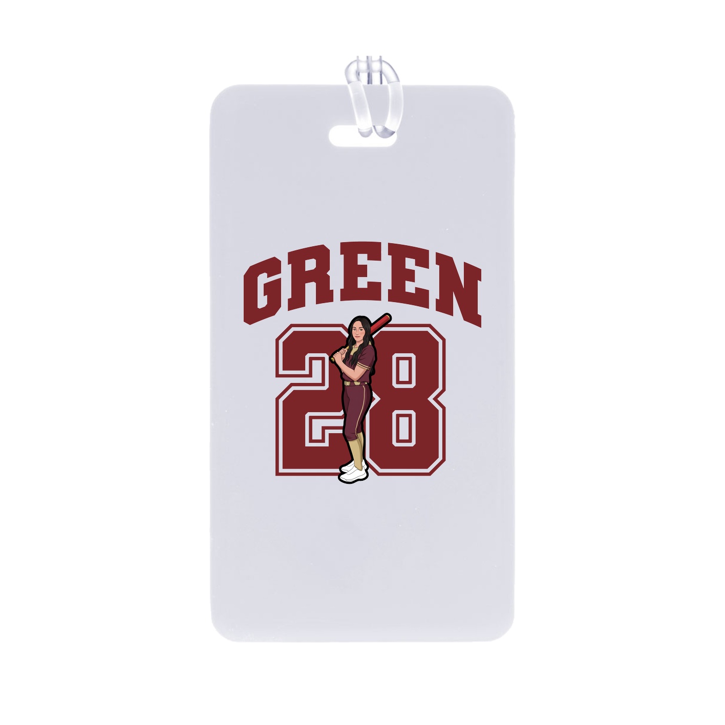 Bag Tag — Number in Classic