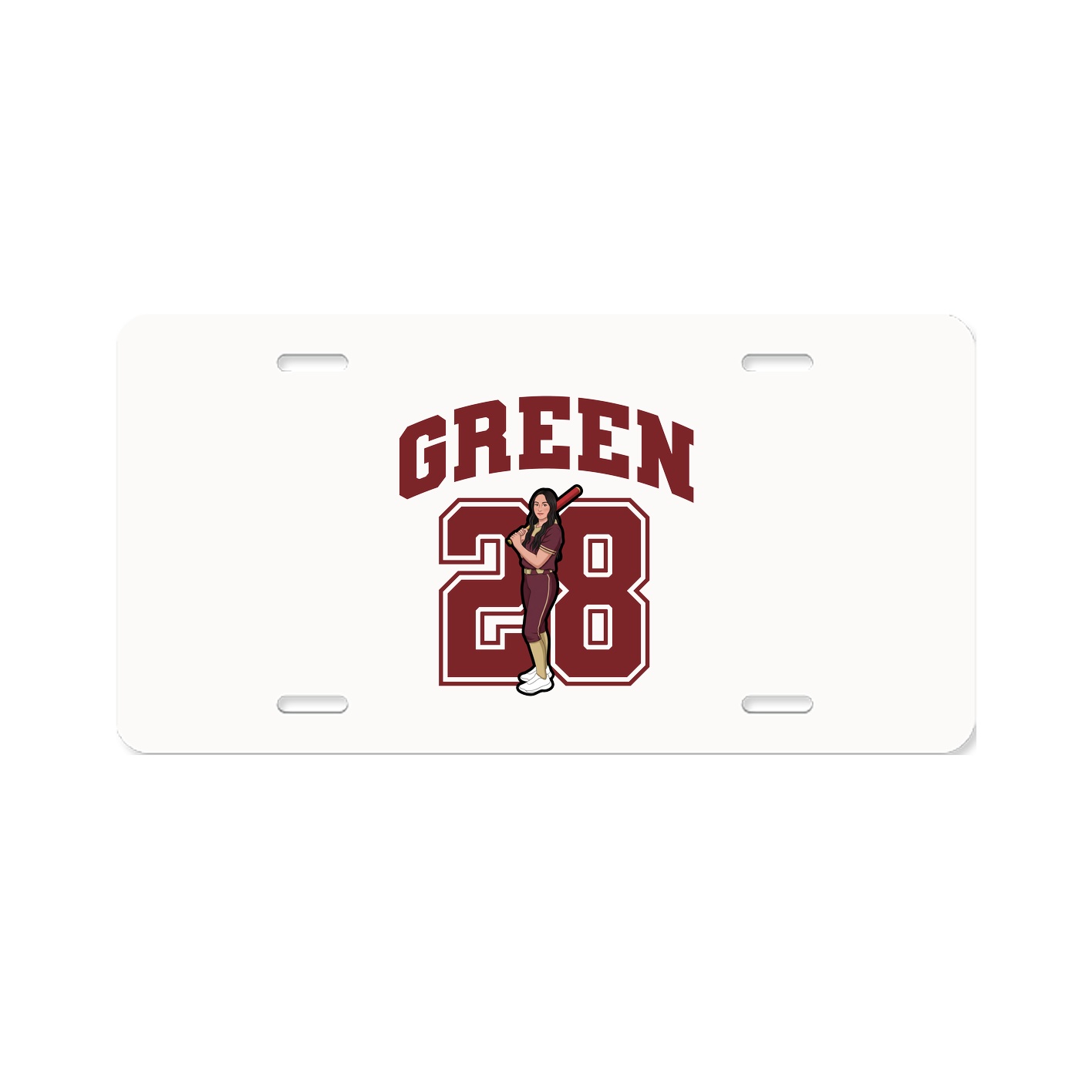 License Plate — Number in Classic