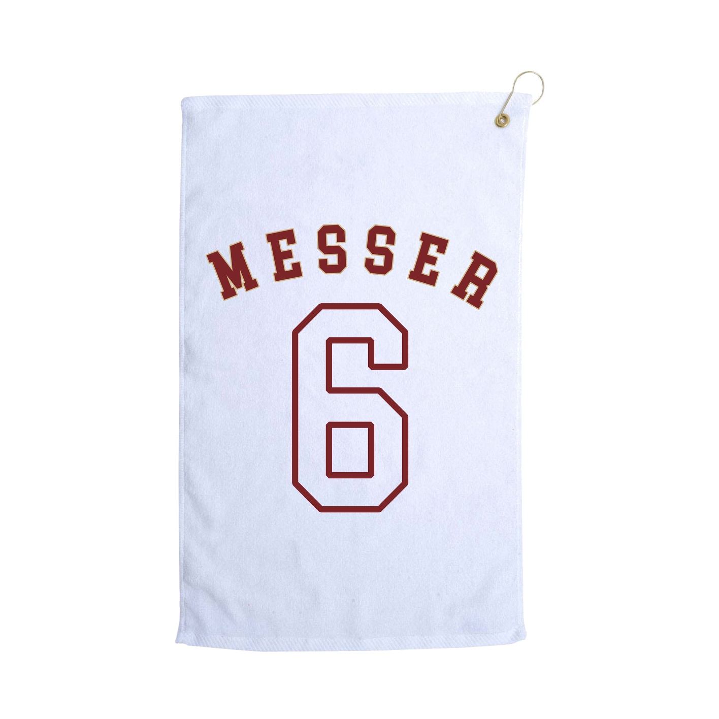Golf Towel — Shirsey Arch in White