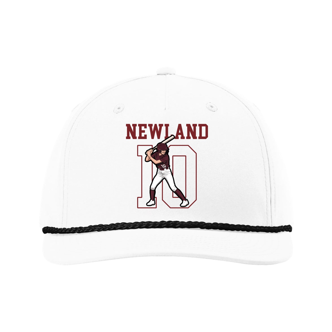 Five-Panel Classic Rope Cap — Shirsey in White