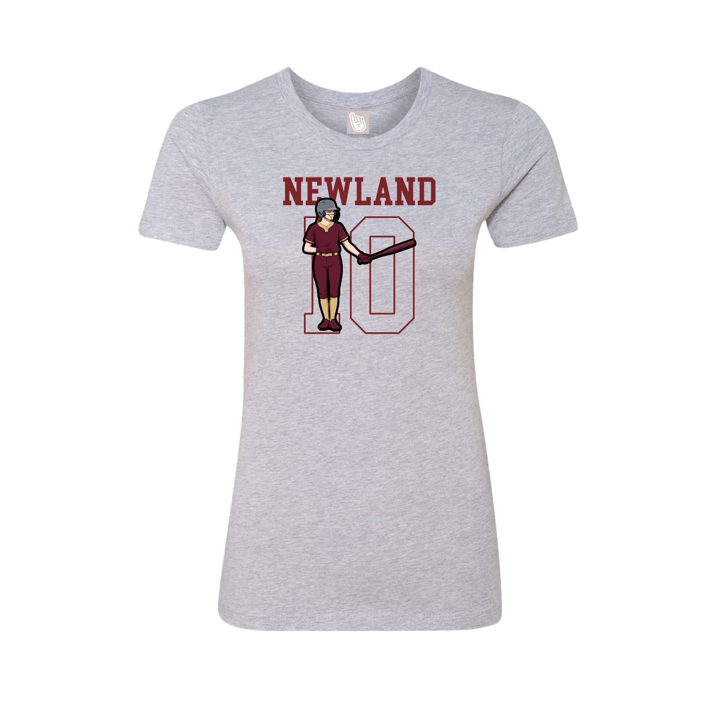 Fitted Women's Tee — Shirsey in Grey