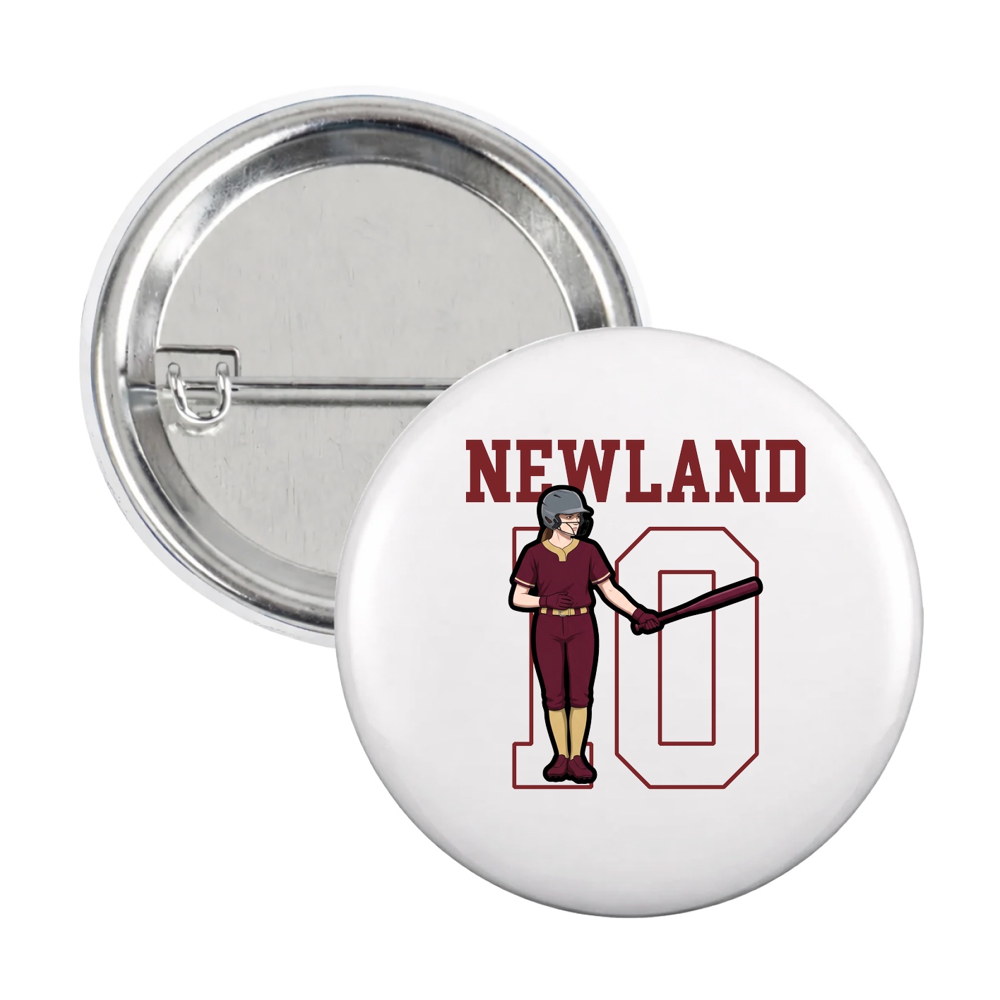 Game Day Button — Shirsey in White