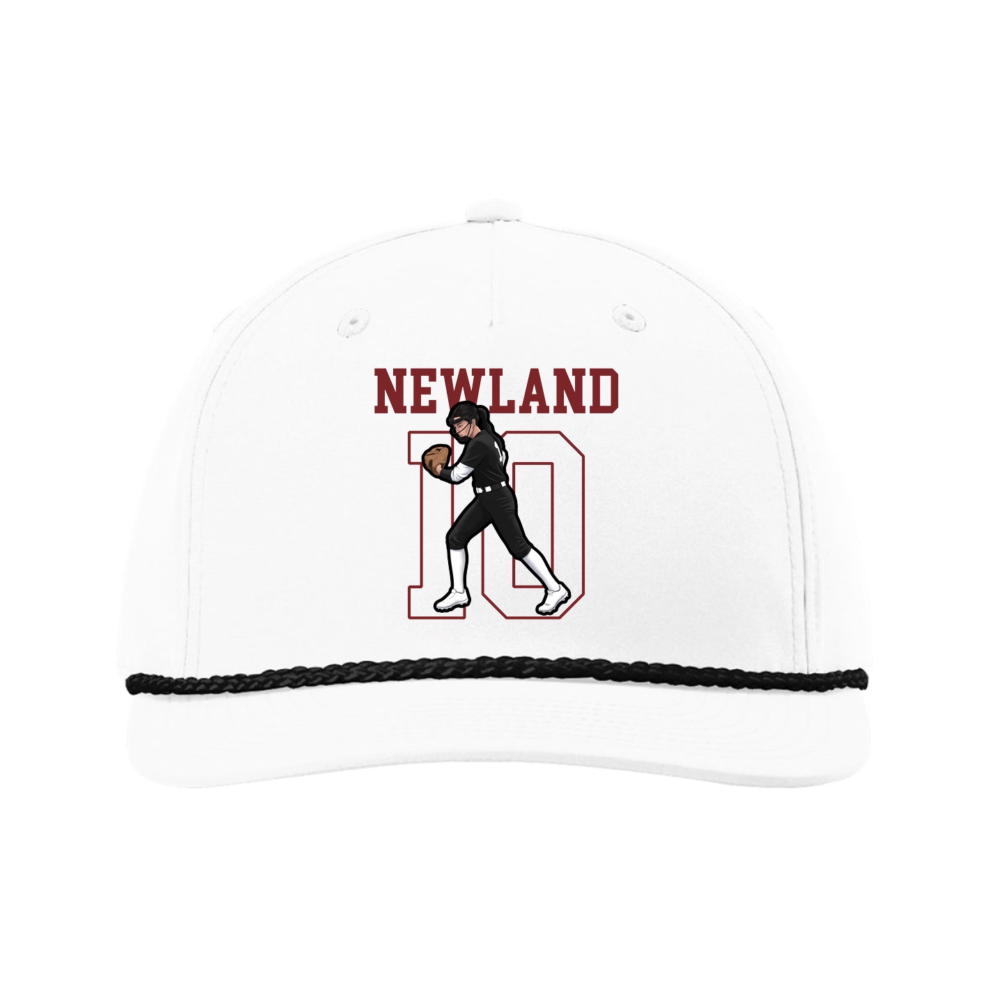 Five-Panel Classic Rope Cap — Shirsey in White