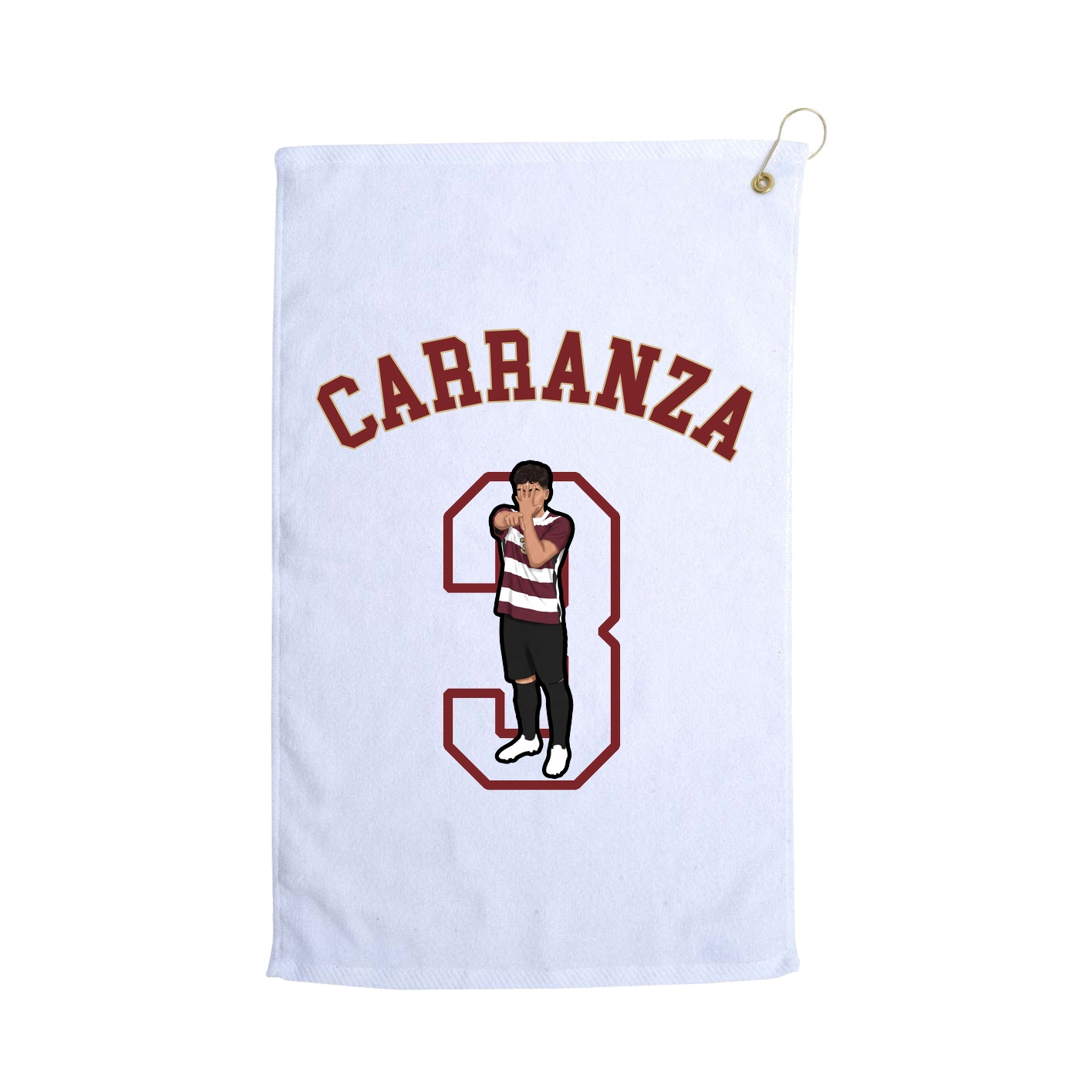 Golf Towel — Shirsey Arch in White