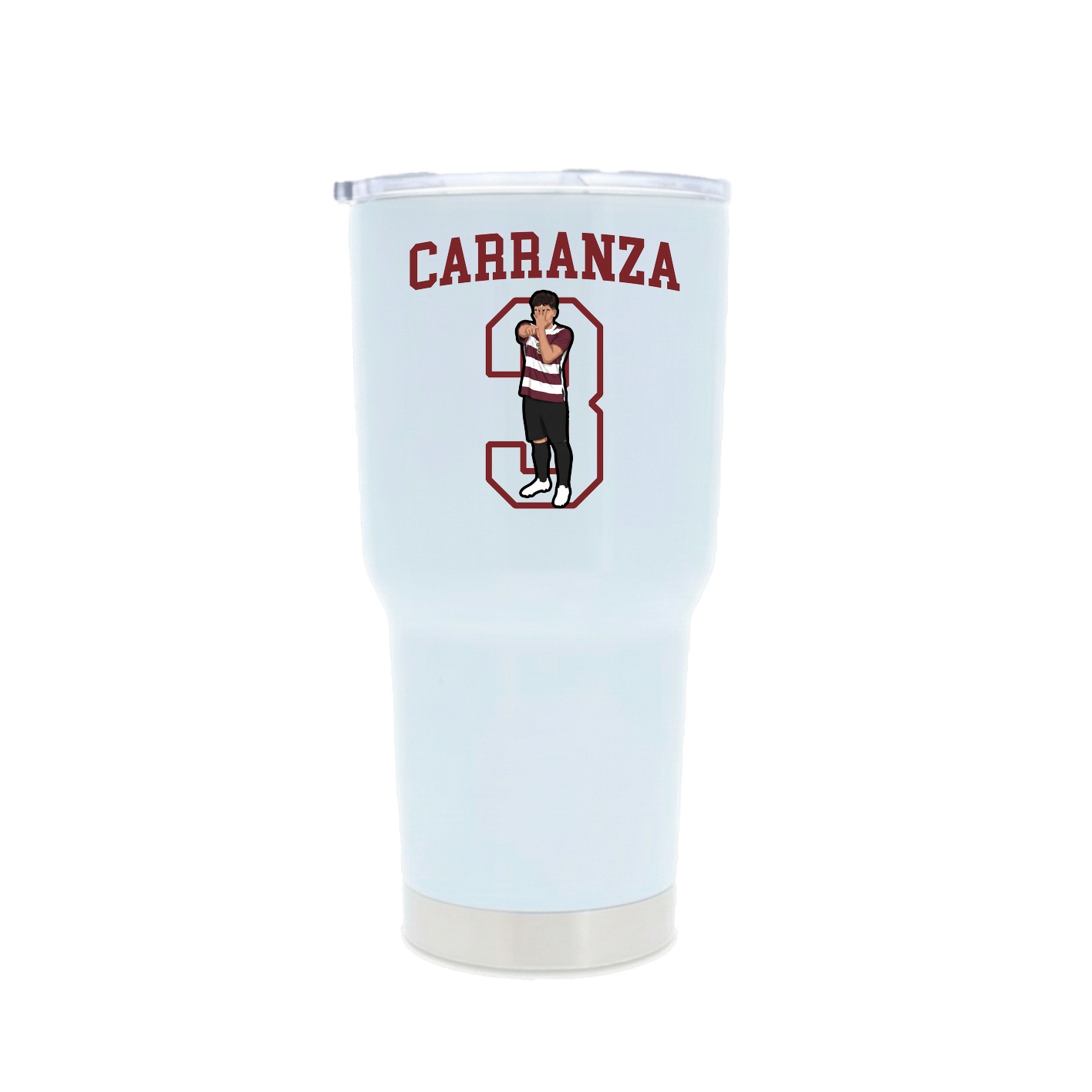 30oz Stainless Steel Tumbler — Shirsey in White