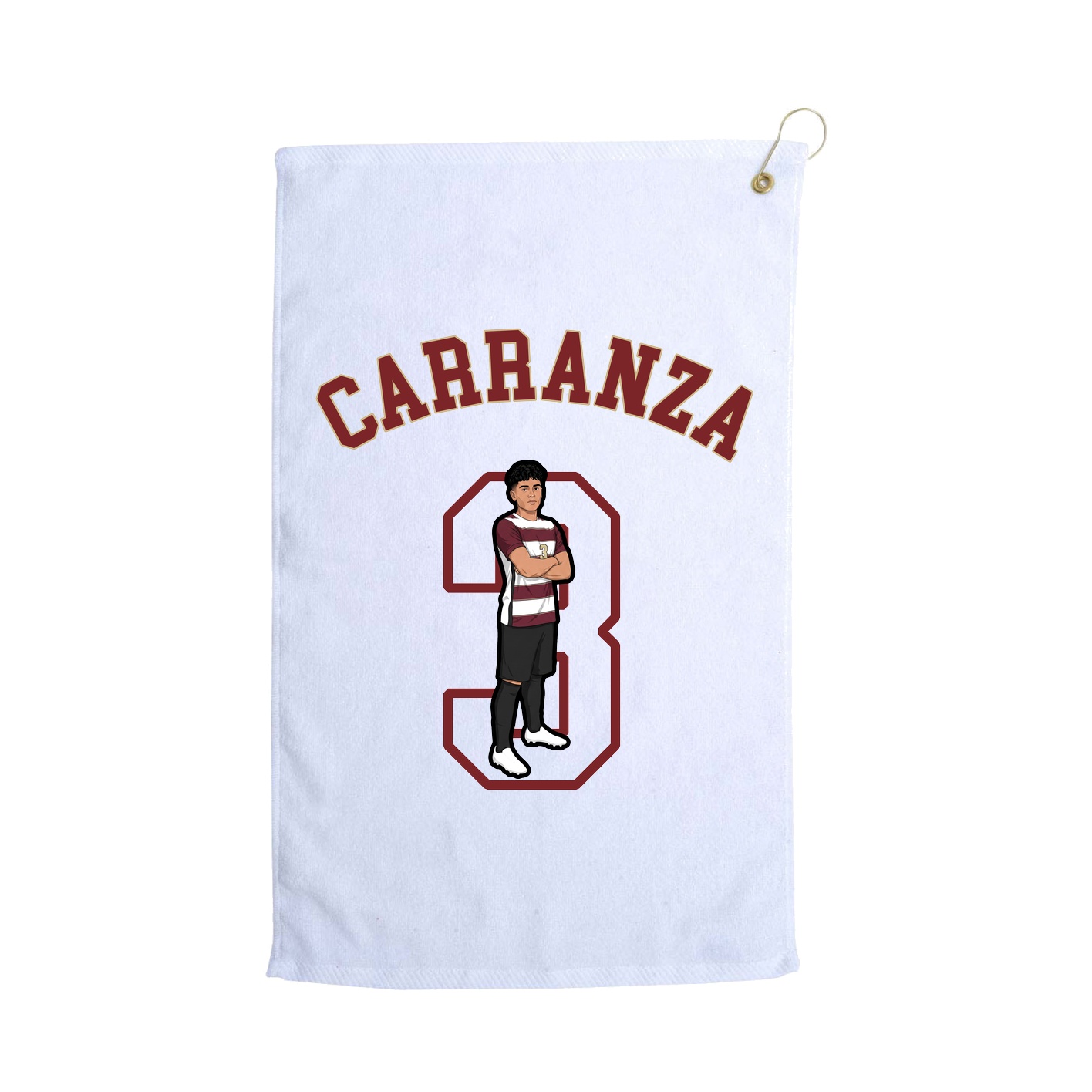 Golf Towel — Shirsey Arch in White