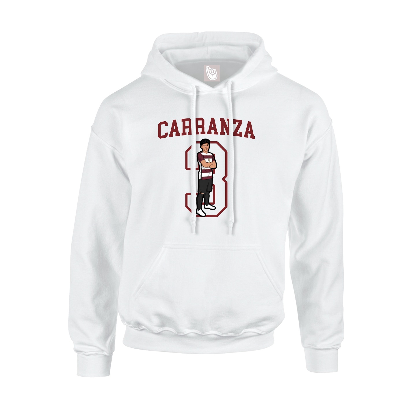 Hoodie — Shirsey in White
