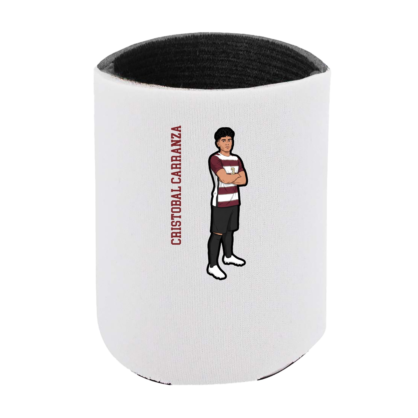 Can Holder — Name Vertical in White