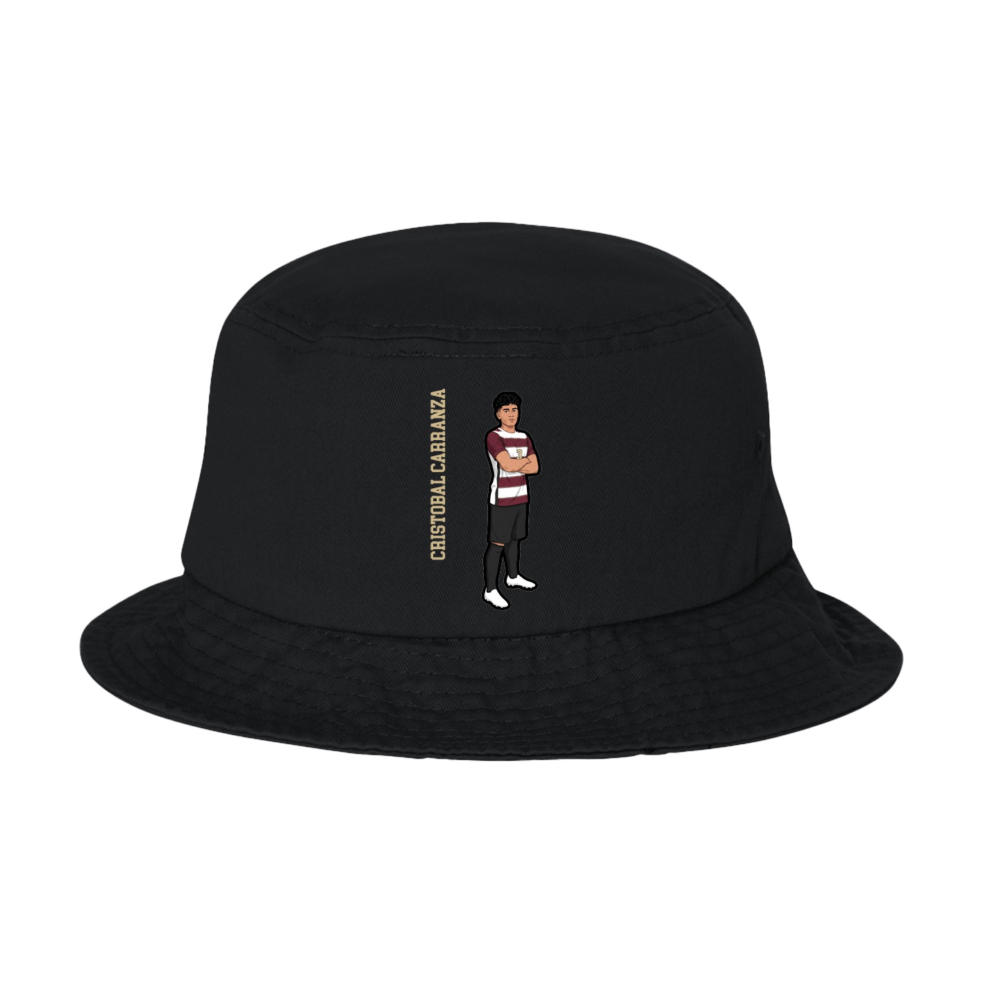 Bucket Cap — Name Vertical in Black
