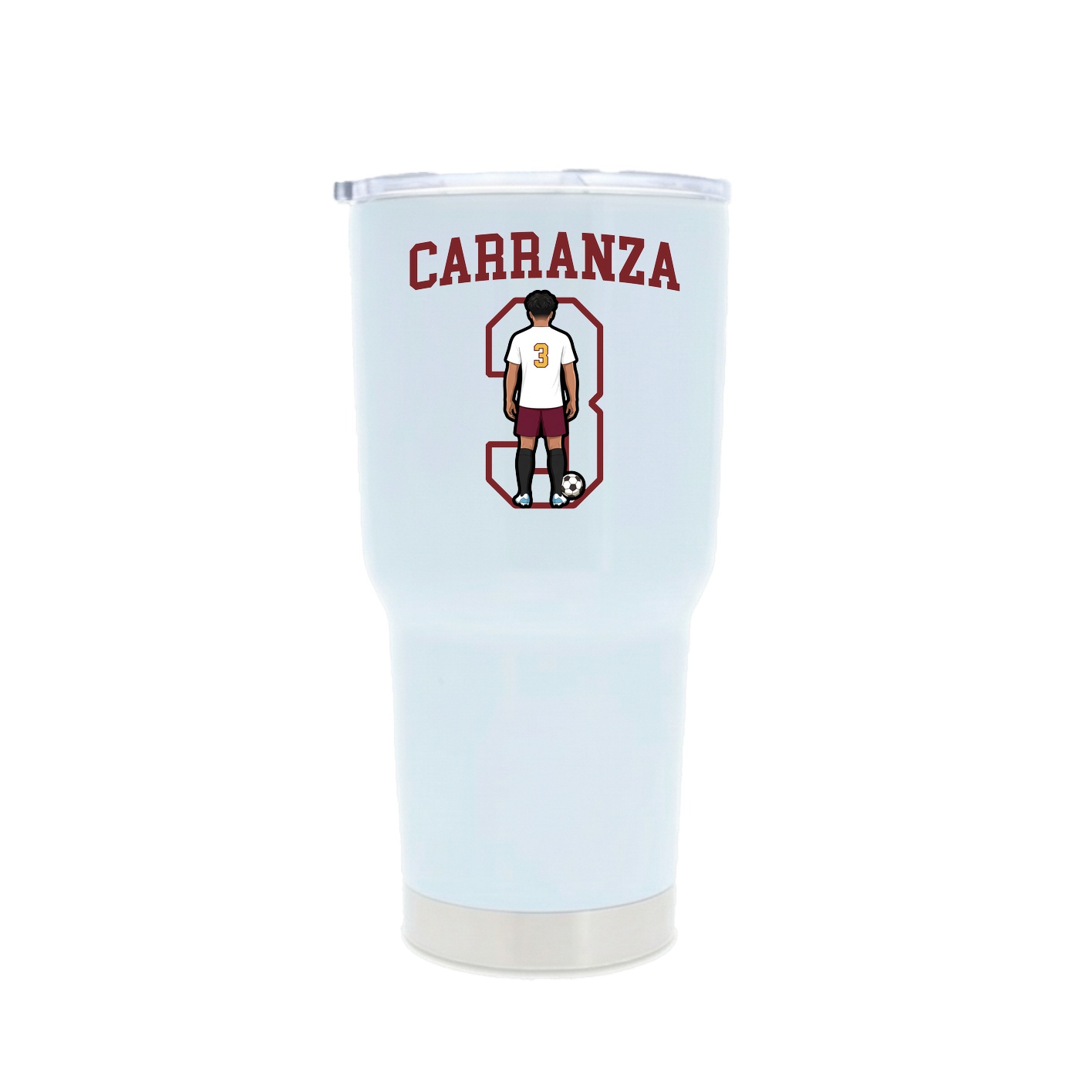 30oz Stainless Steel Tumbler — Shirsey in White