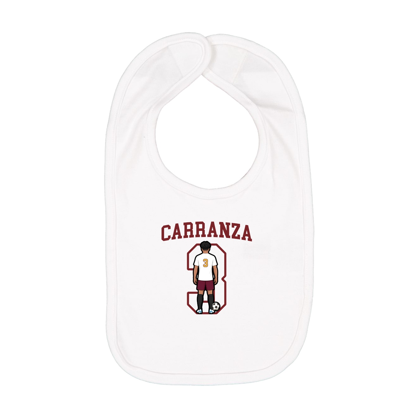 Infant Bib — Shirsey in White
