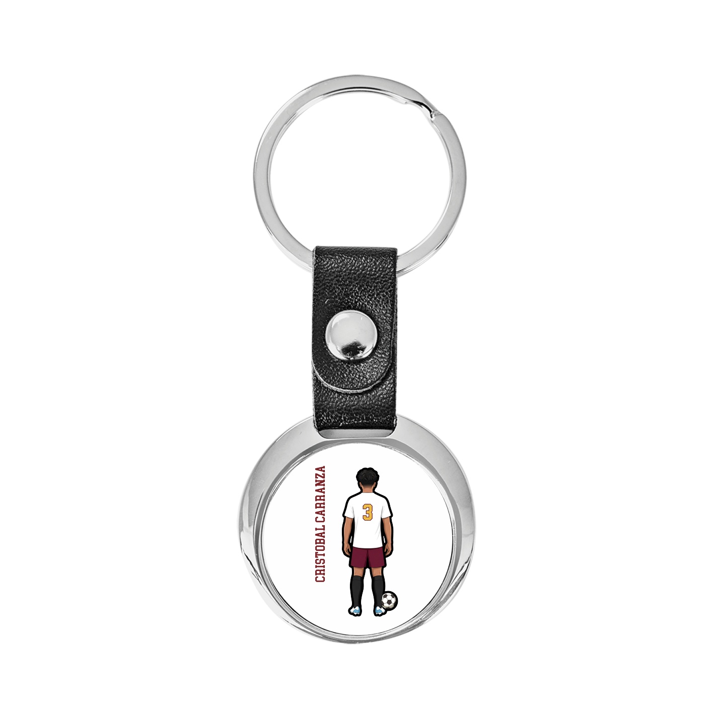 Key Chain — Name Vertical in Classic