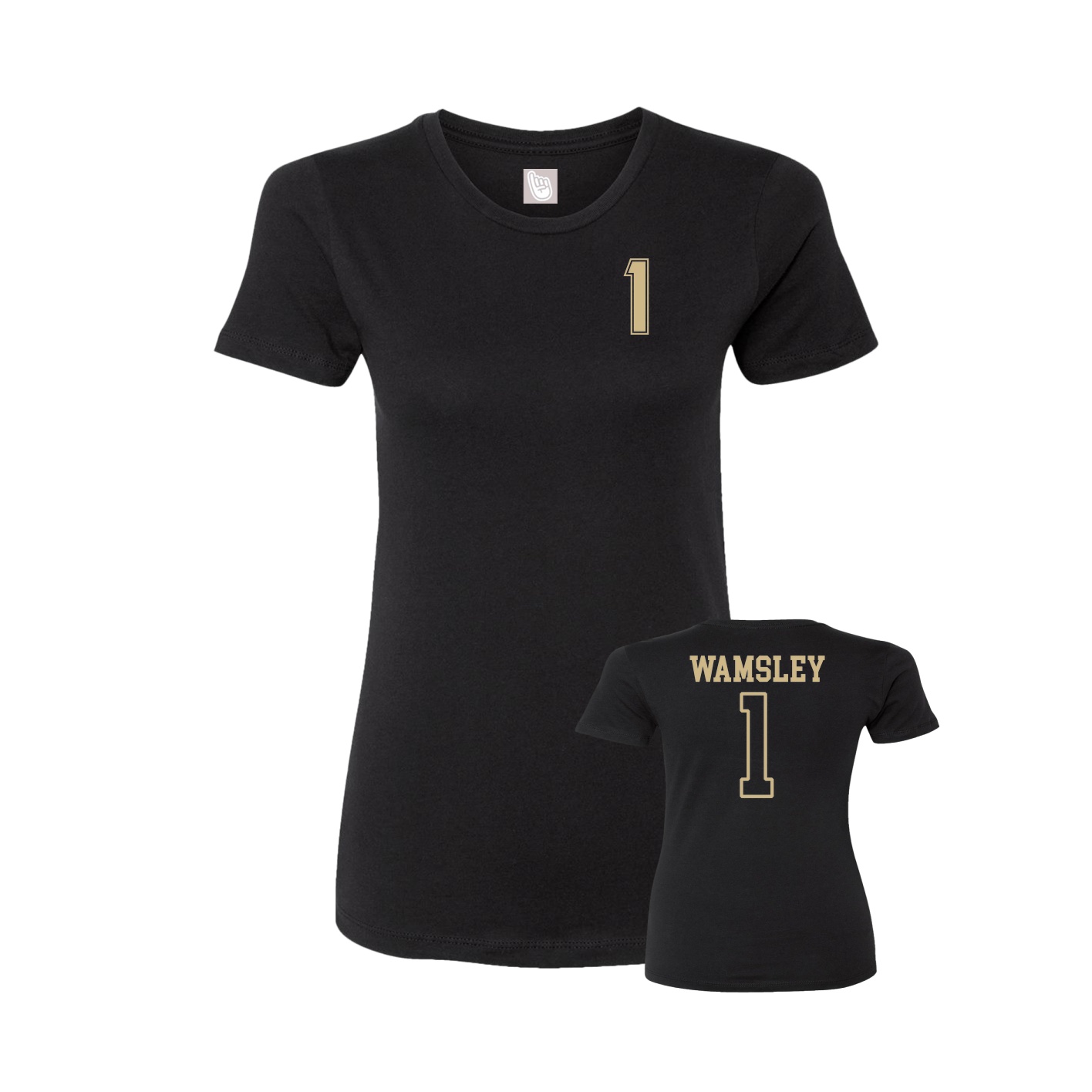 Womens Tee — Chest Back in Black