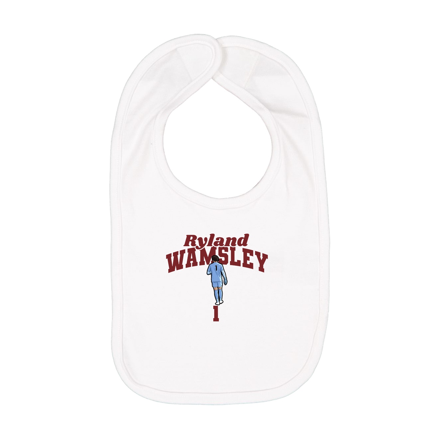 Infant Bib — Signature Arch in White