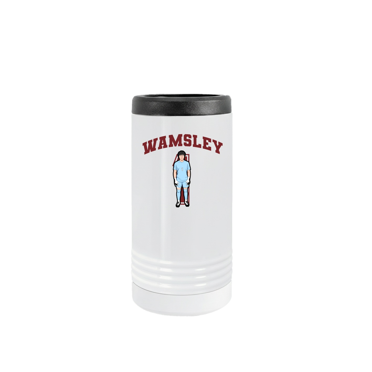 Slim Beverage Holder — Number in White