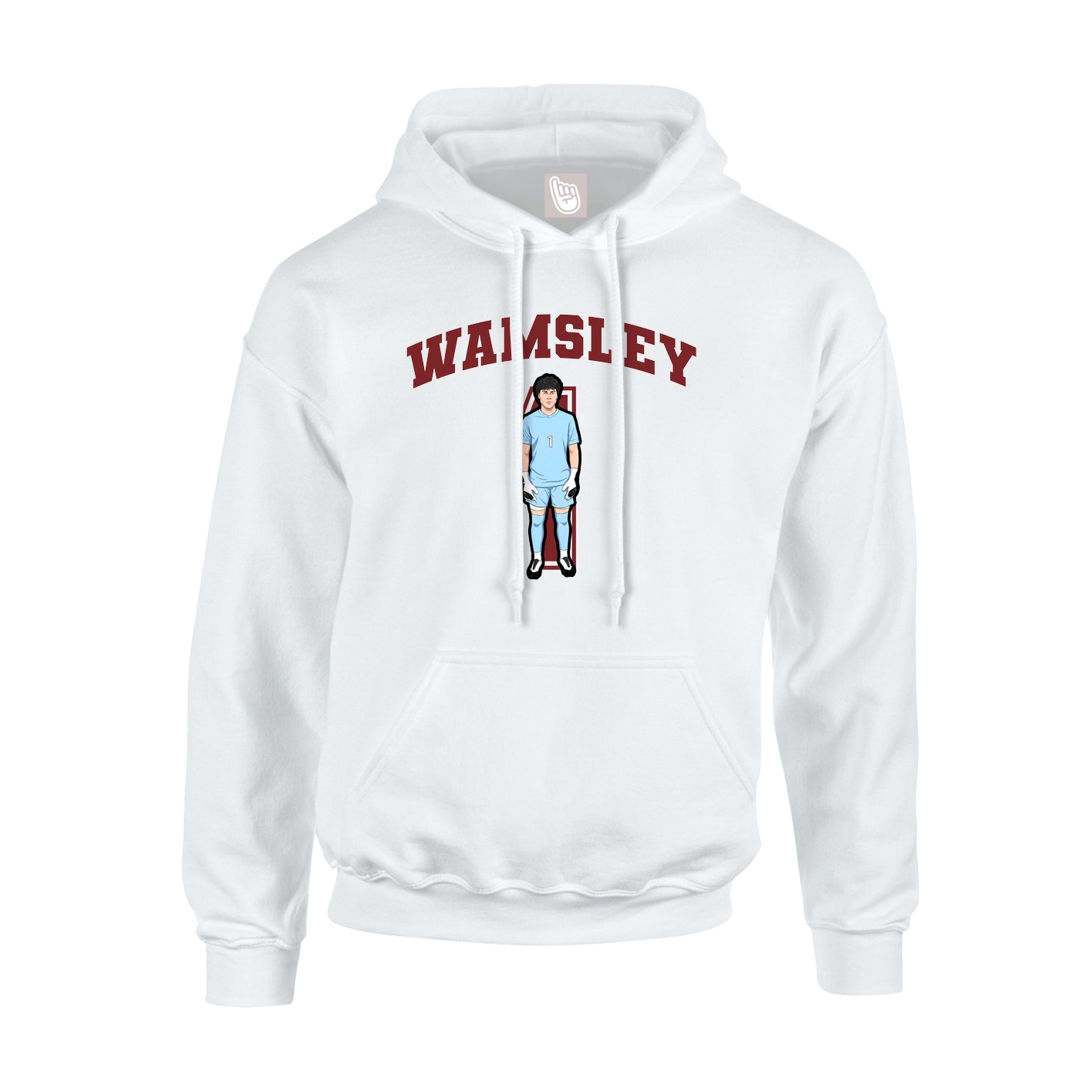 Youth Hoodie — Number in White