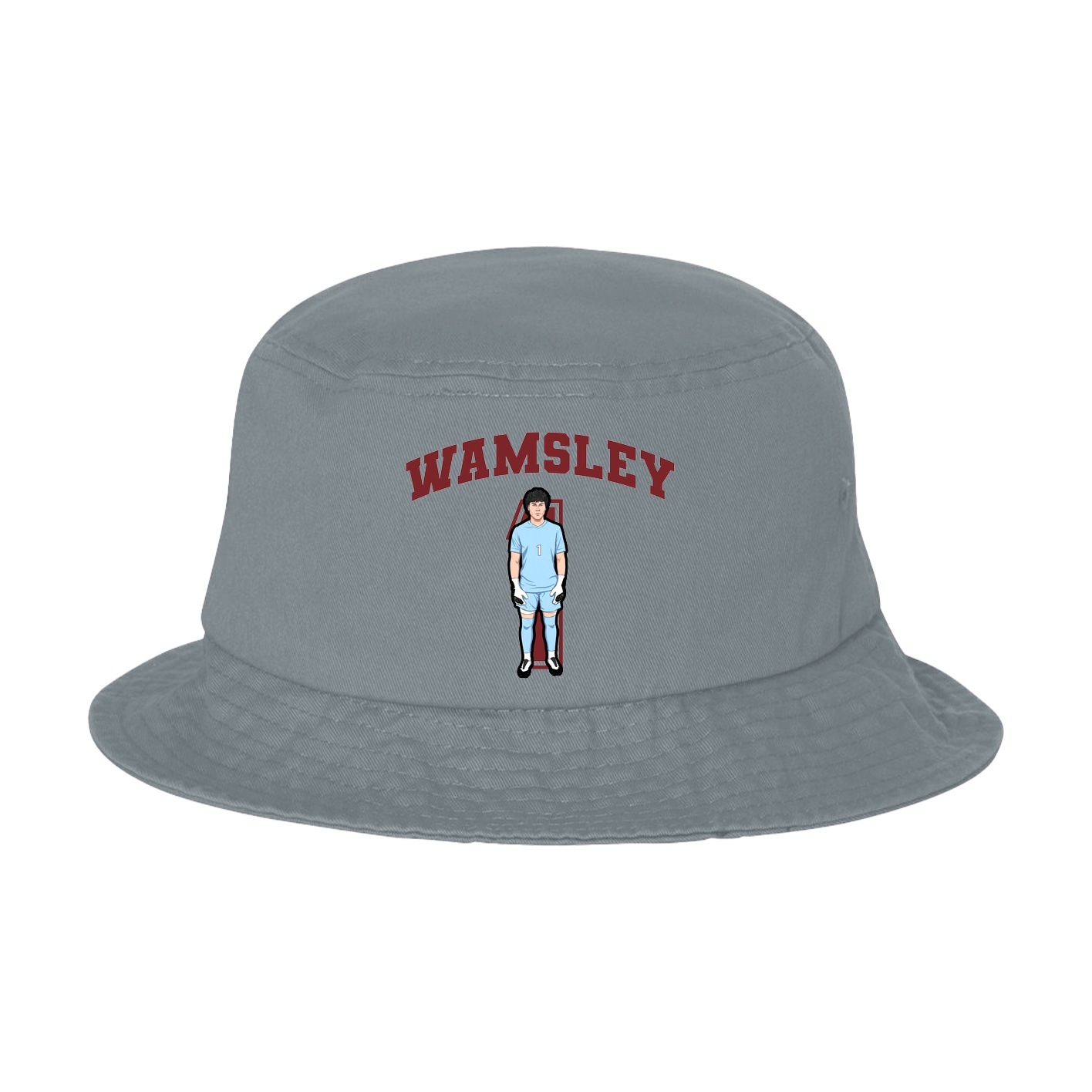 Bucket Cap — Number in Grey