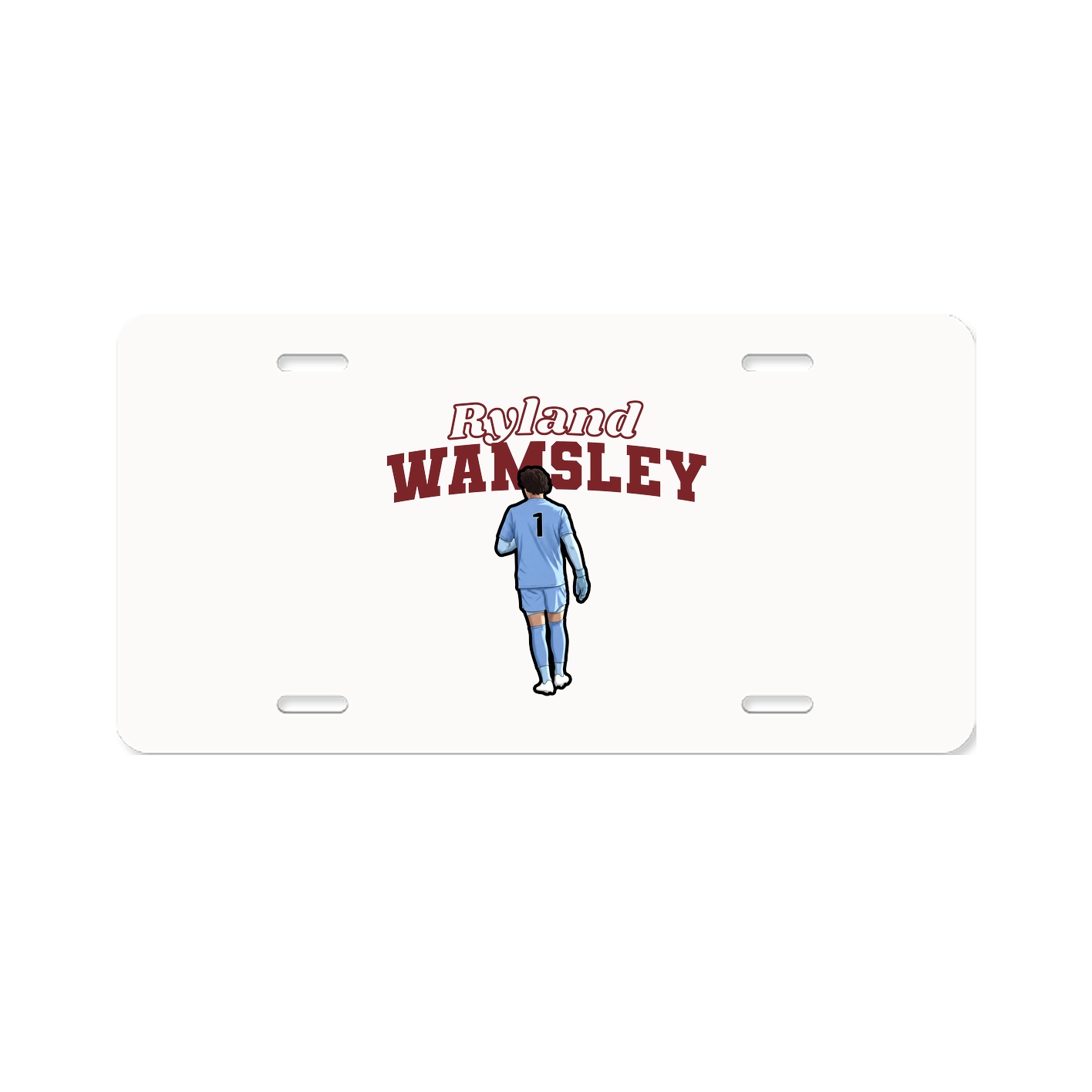 License Plate — Name Arch in Classic