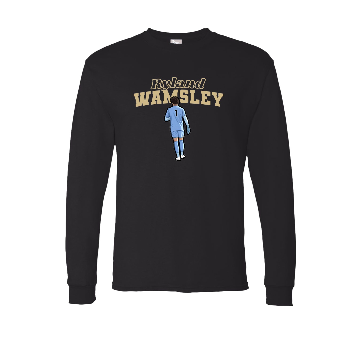 Long Sleeve Tee — Name Arch in Black