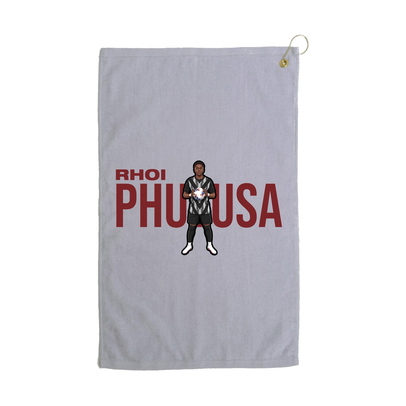 Golf Towel — Player Name in Grey