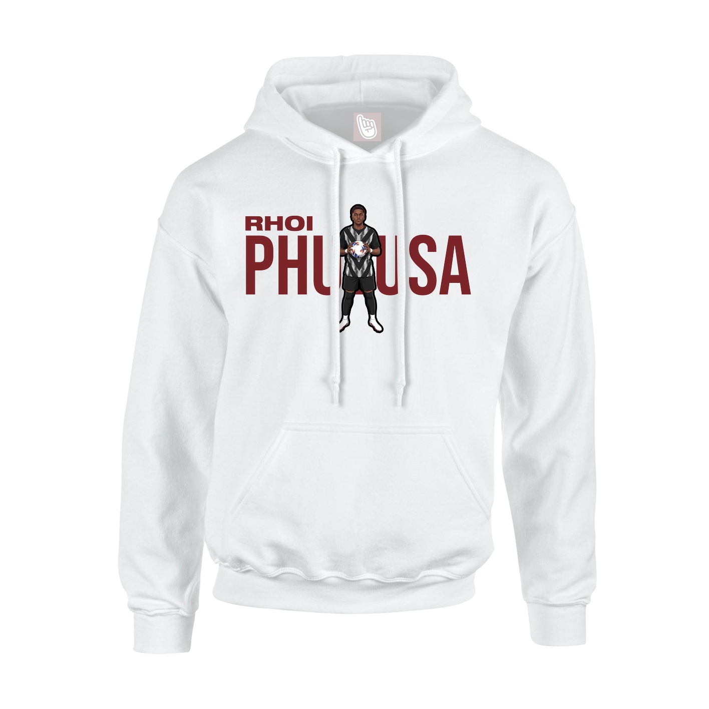 Youth Hoodie — Player Name in White
