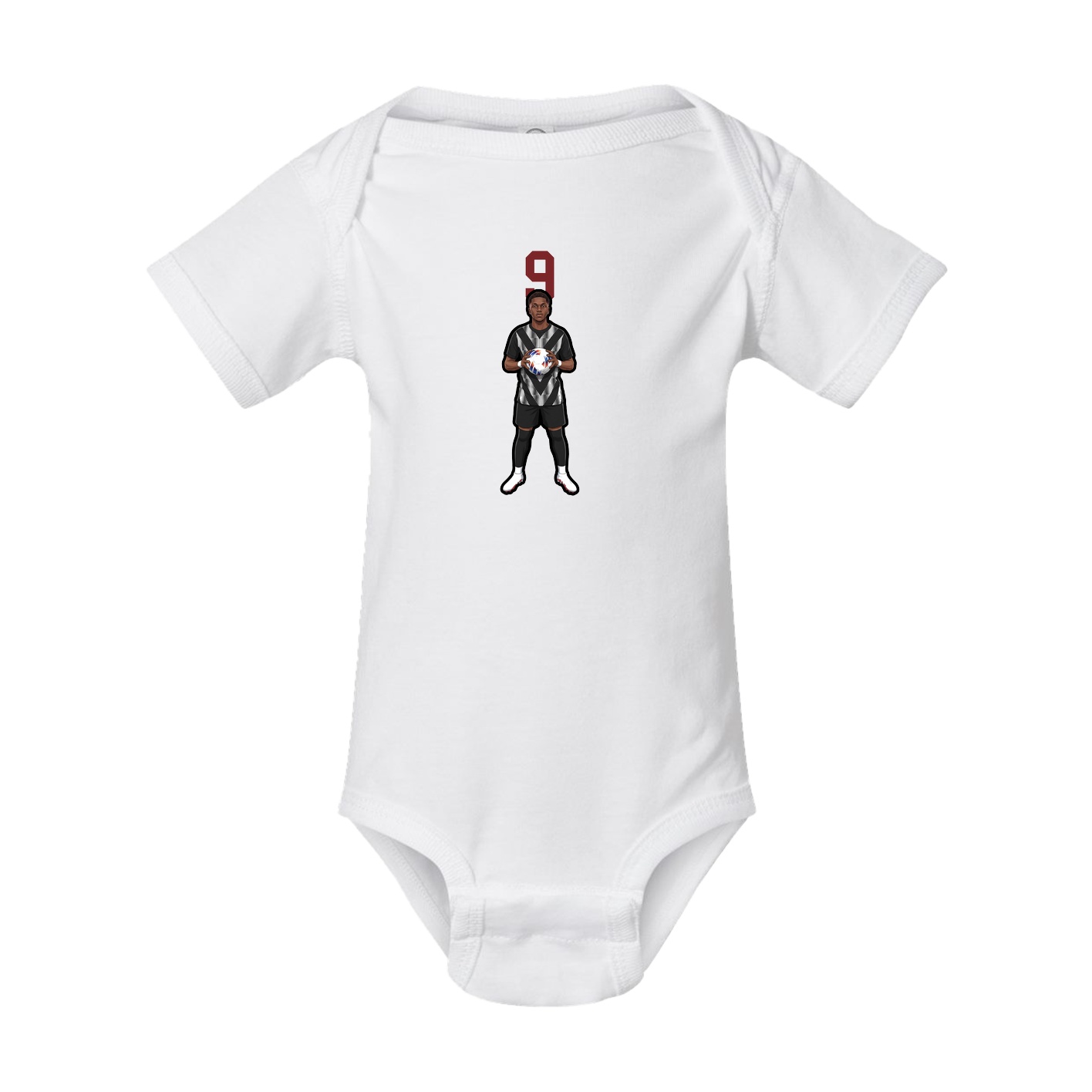 Baby Onesie — Number Top in White