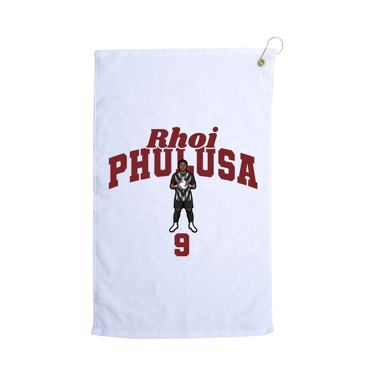Golf Towel — Signature Arch in White