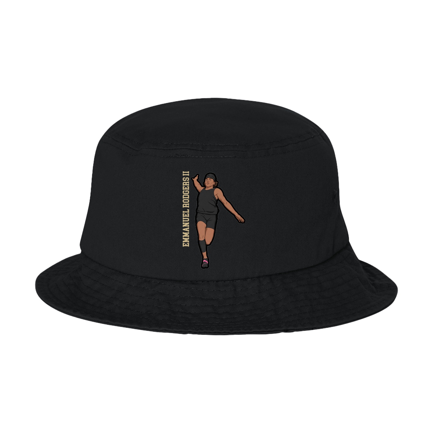 Bucket Cap — Name Vertical in Black