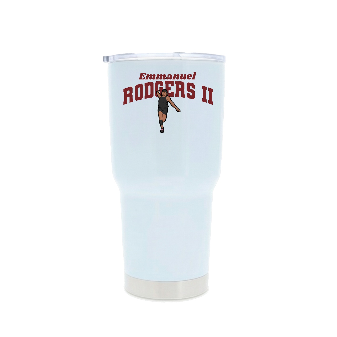 30oz Stainless Steel Tumbler — Signature Arch in White
