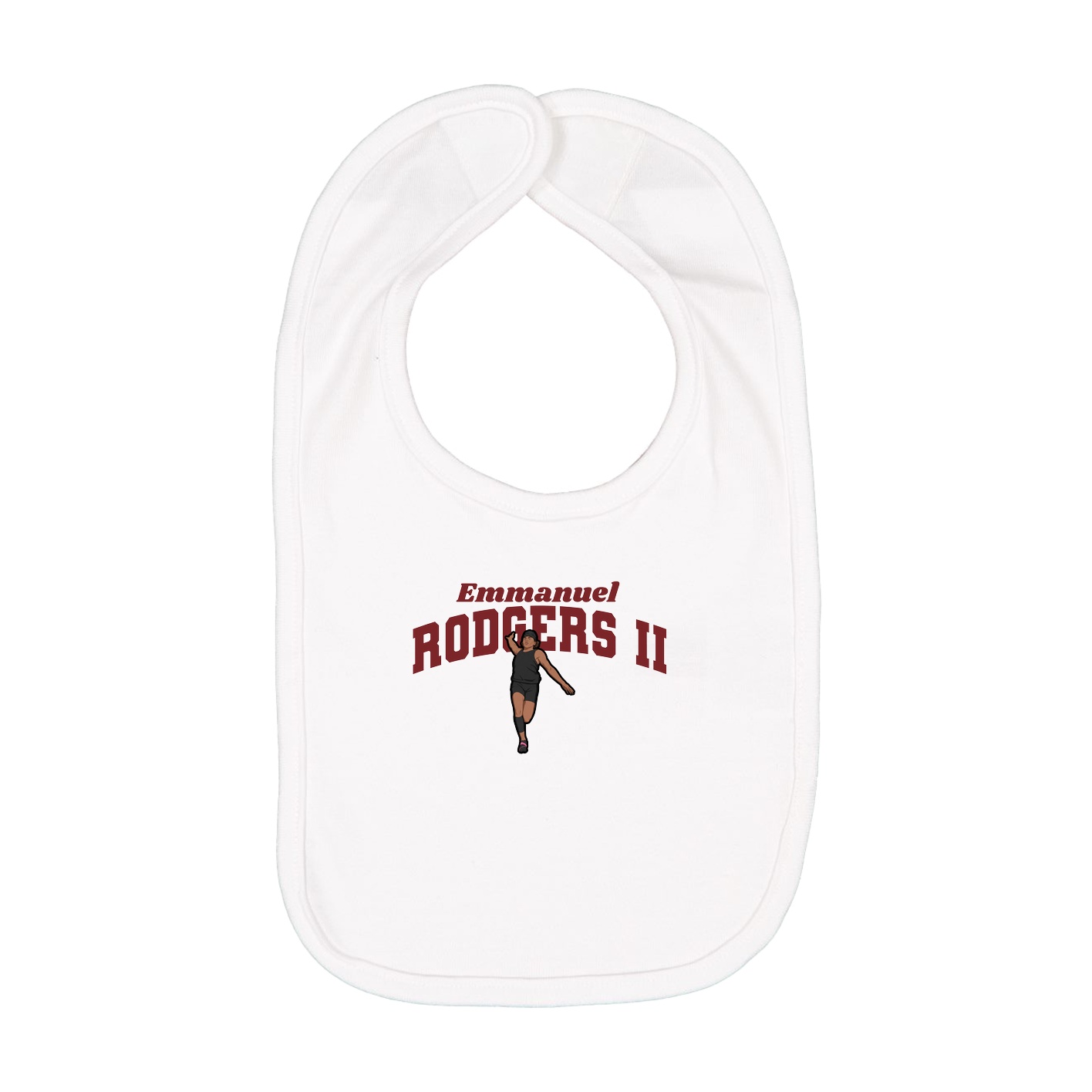 Infant Bib — Signature Arch in White