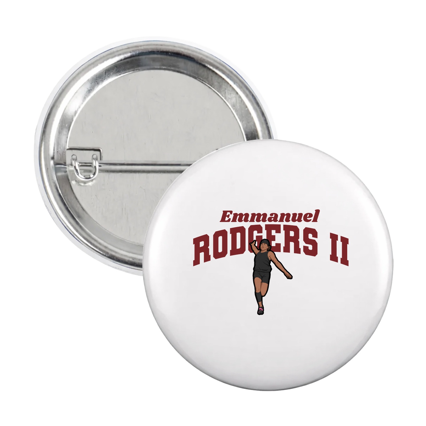 Game Day Button — Signature Arch in White