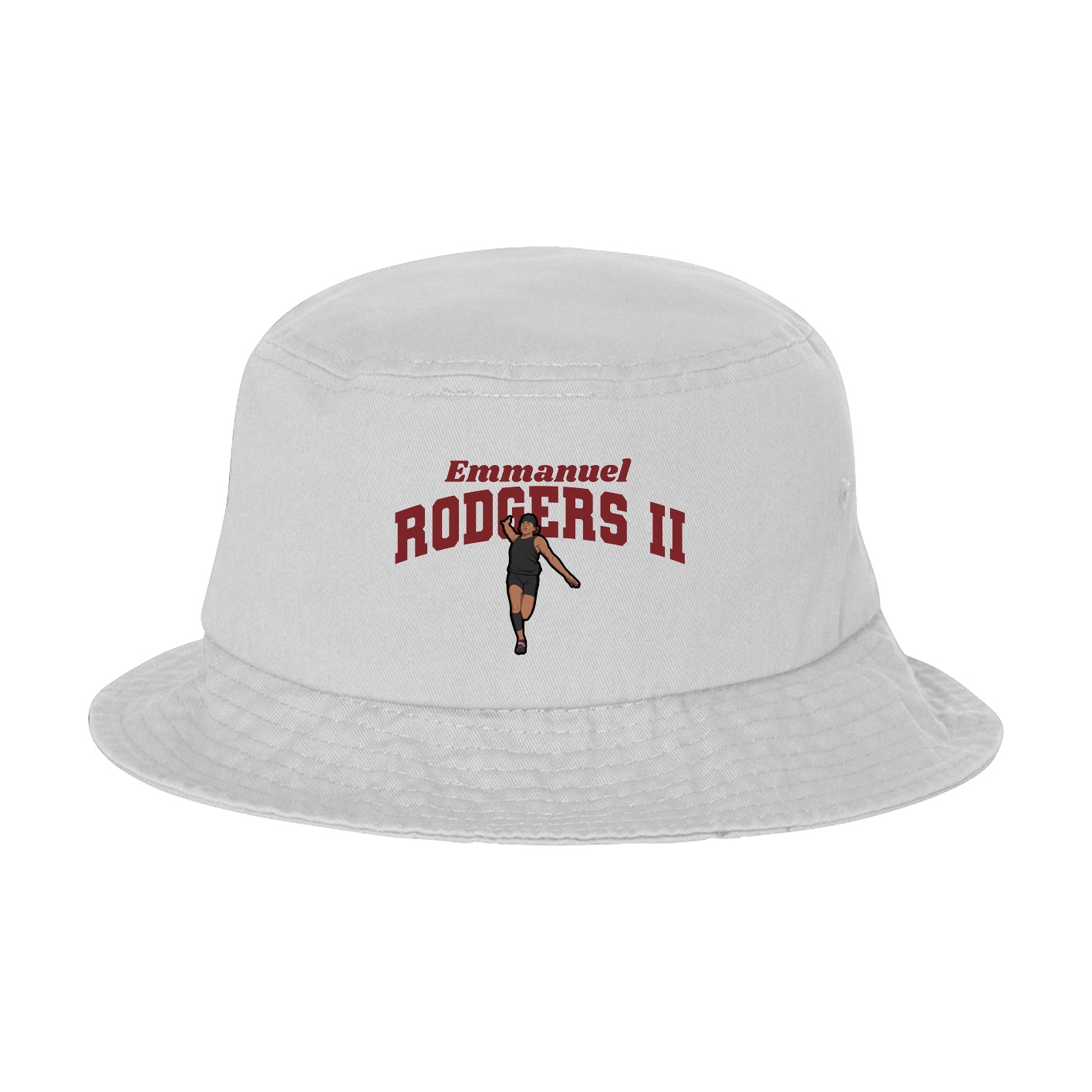 Bucket Cap — Signature Arch in White