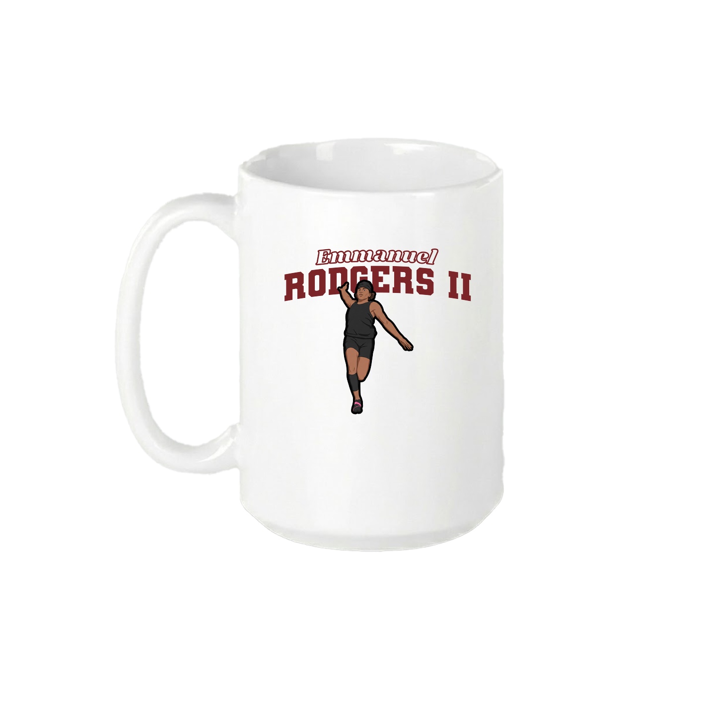 15oz Coffee Mug — Name Arch in White
