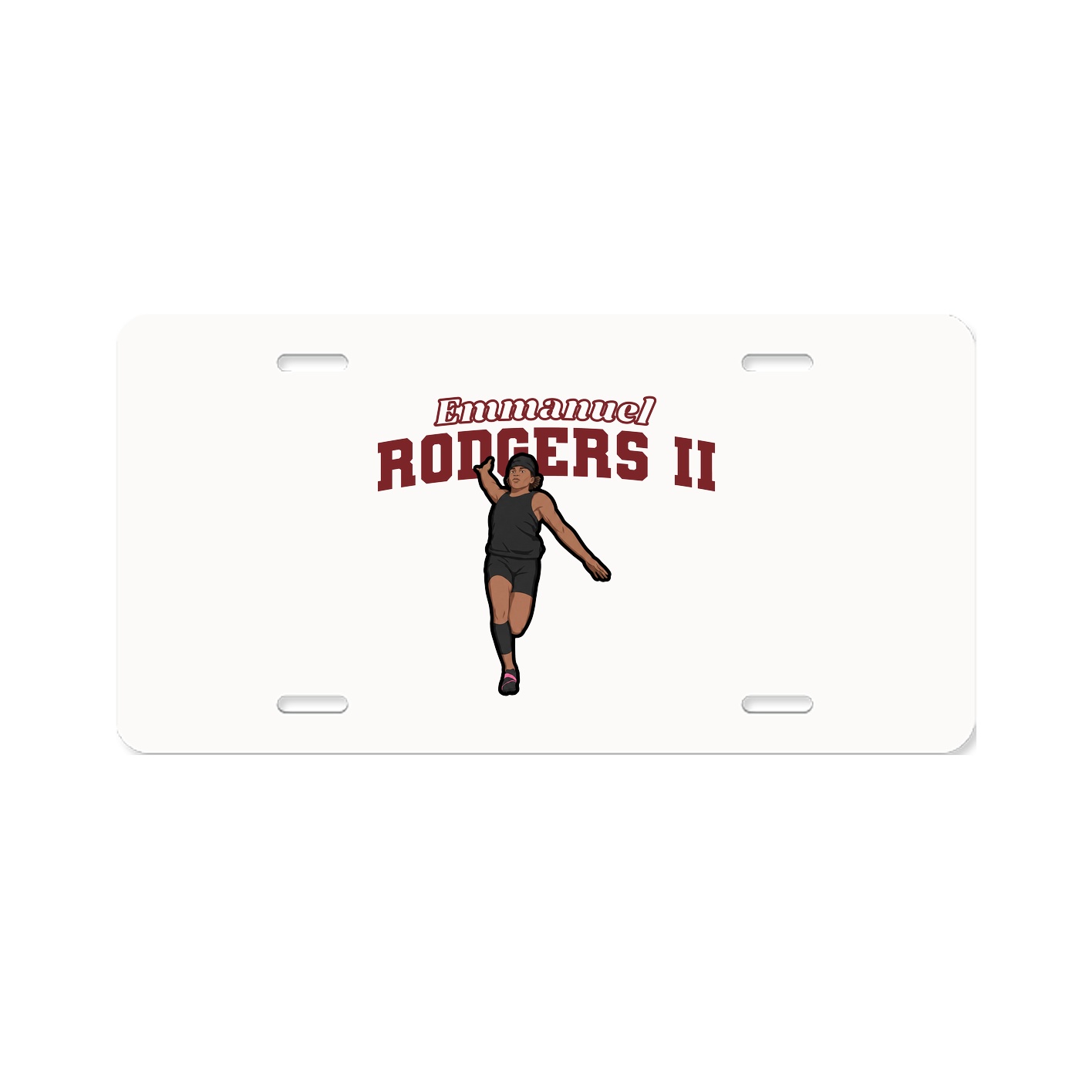 License Plate — Name Arch in Classic