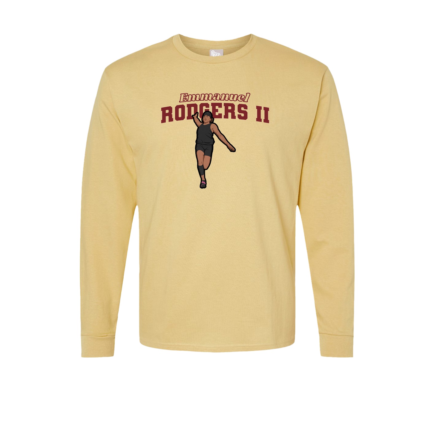 Long Sleeve Tee — Name Arch in Vegas Gold