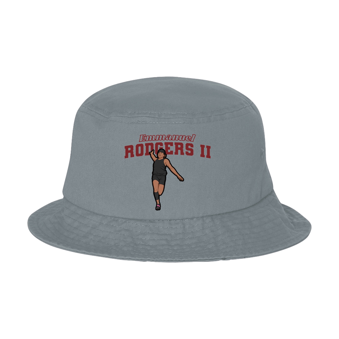 Bucket Cap — Name Arch in Grey