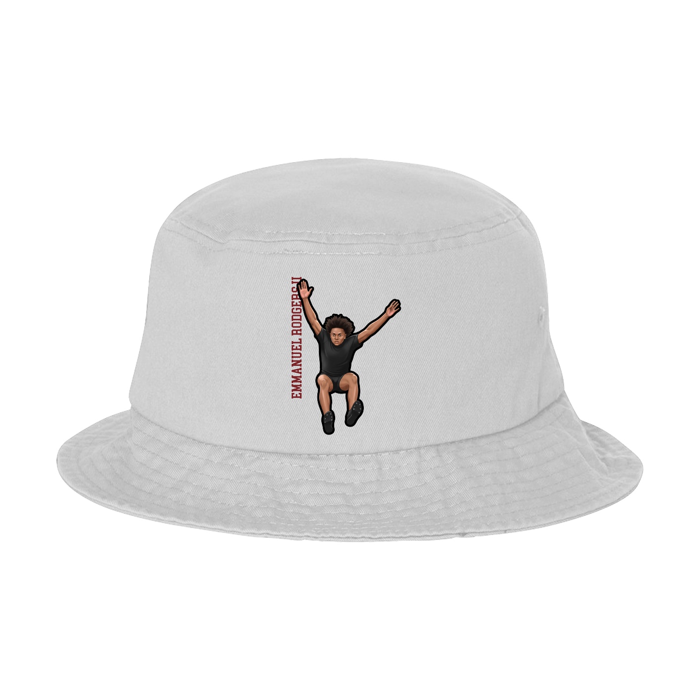 Bucket Cap — Name Vertical in White