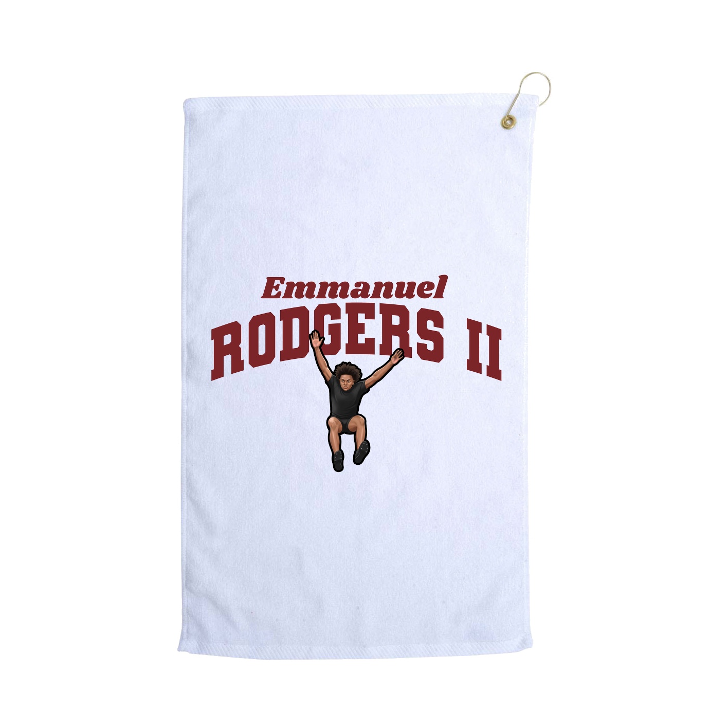 Golf Towel — Signature Arch in White