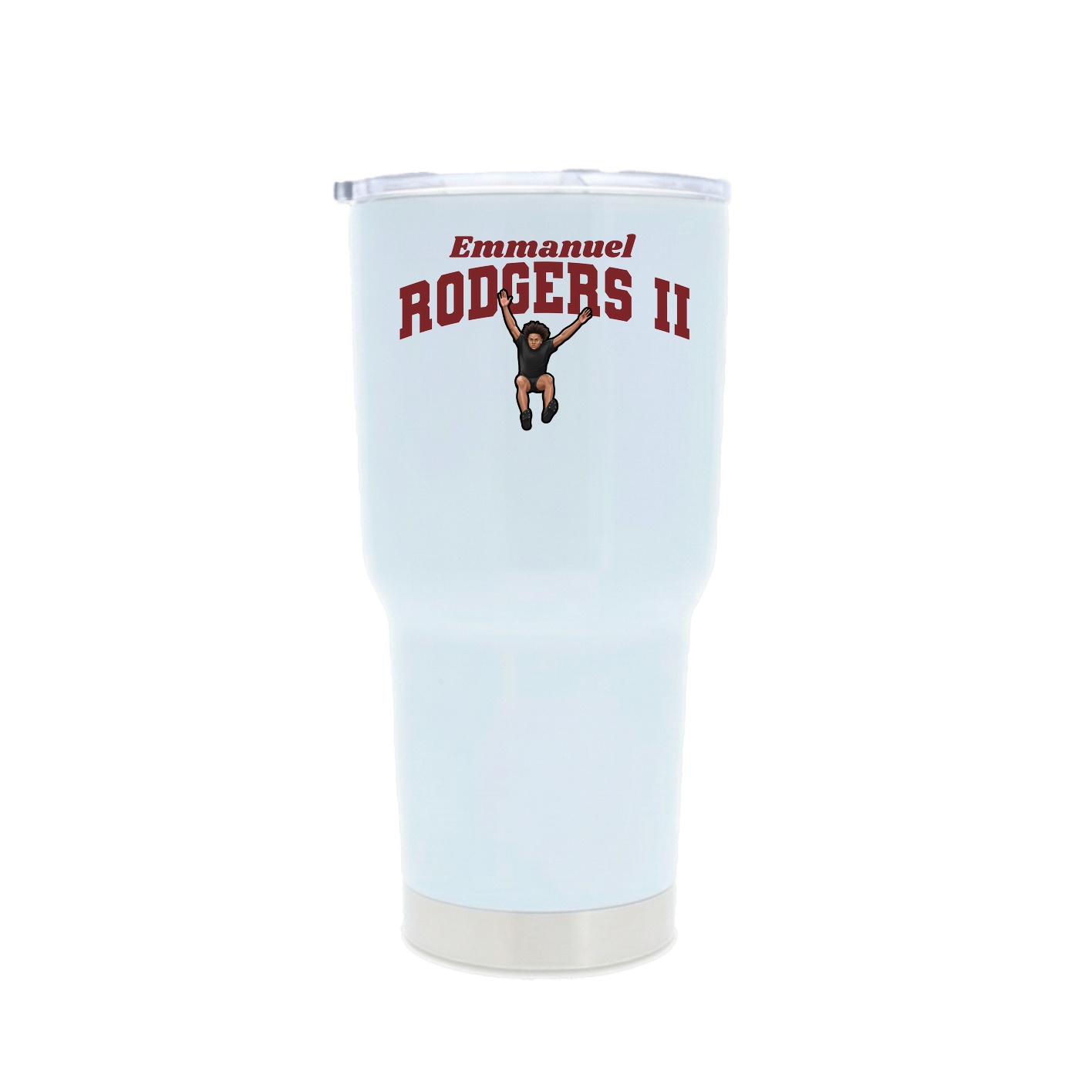 30oz Stainless Steel Tumbler — Signature Arch in White