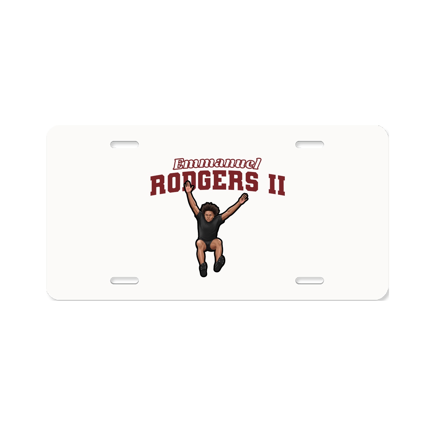 License Plate — Name Arch in Classic