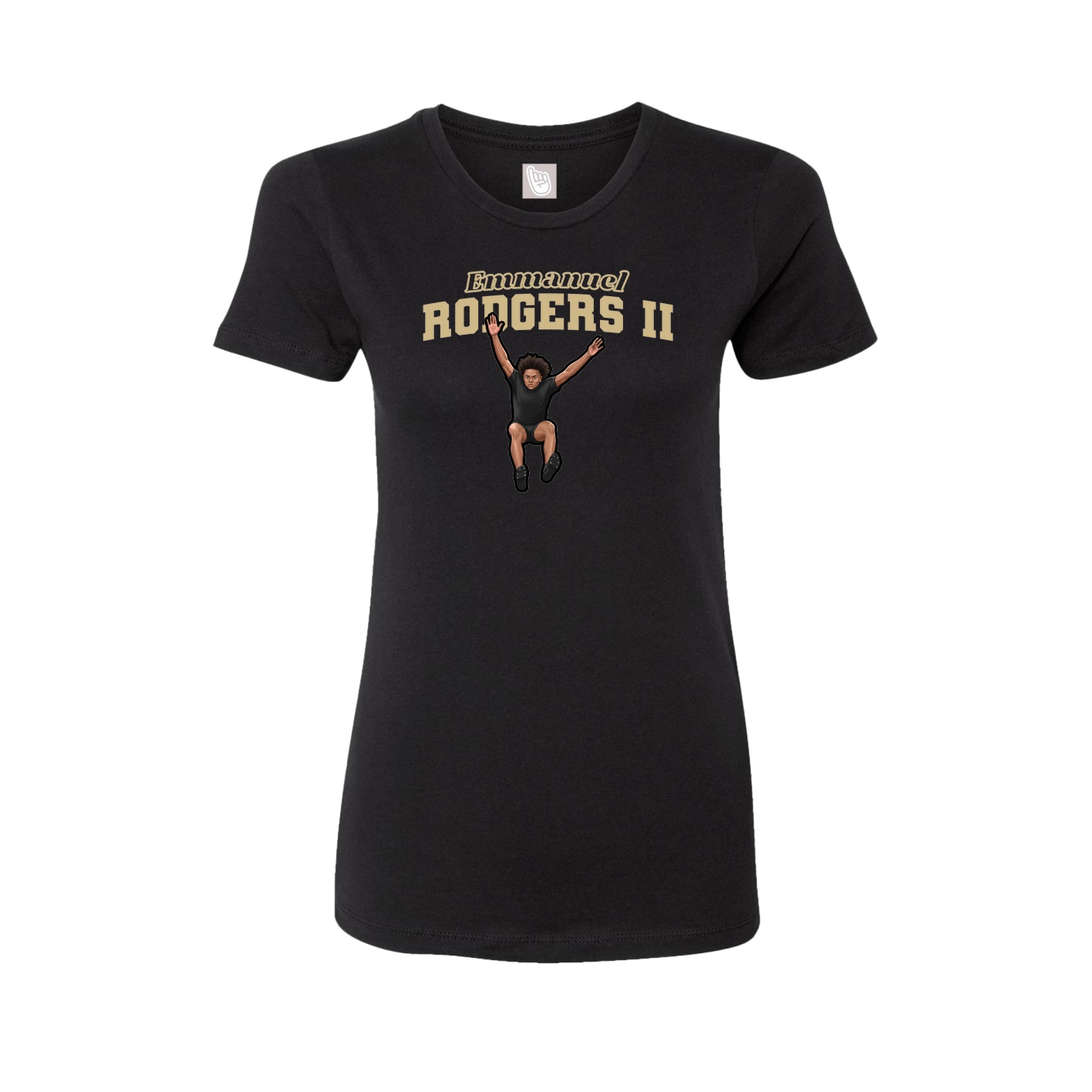 Womens Tee — Name Arch in Black