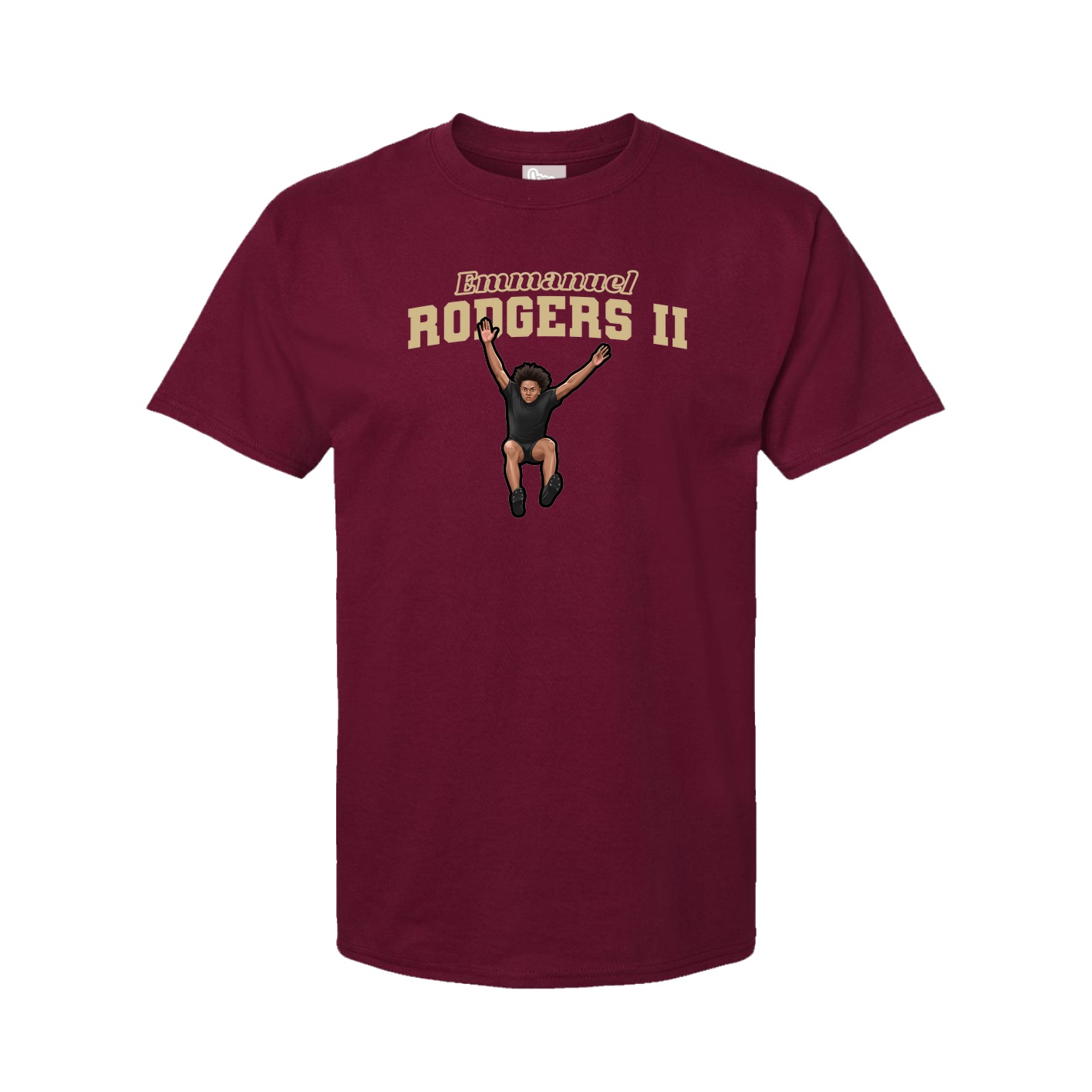 Youth Tee — Name Arch in Cardinal