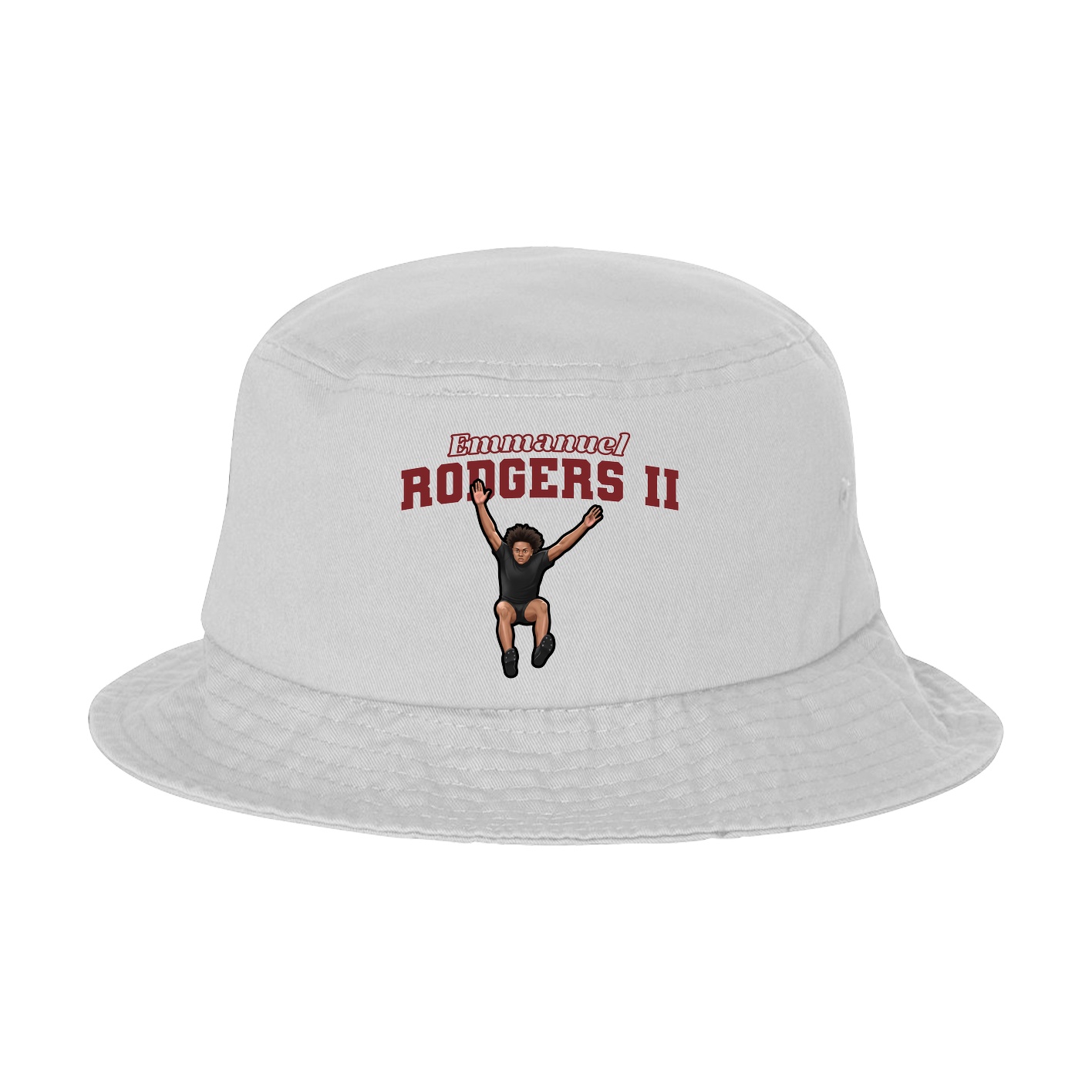 Bucket Cap — Name Arch in White