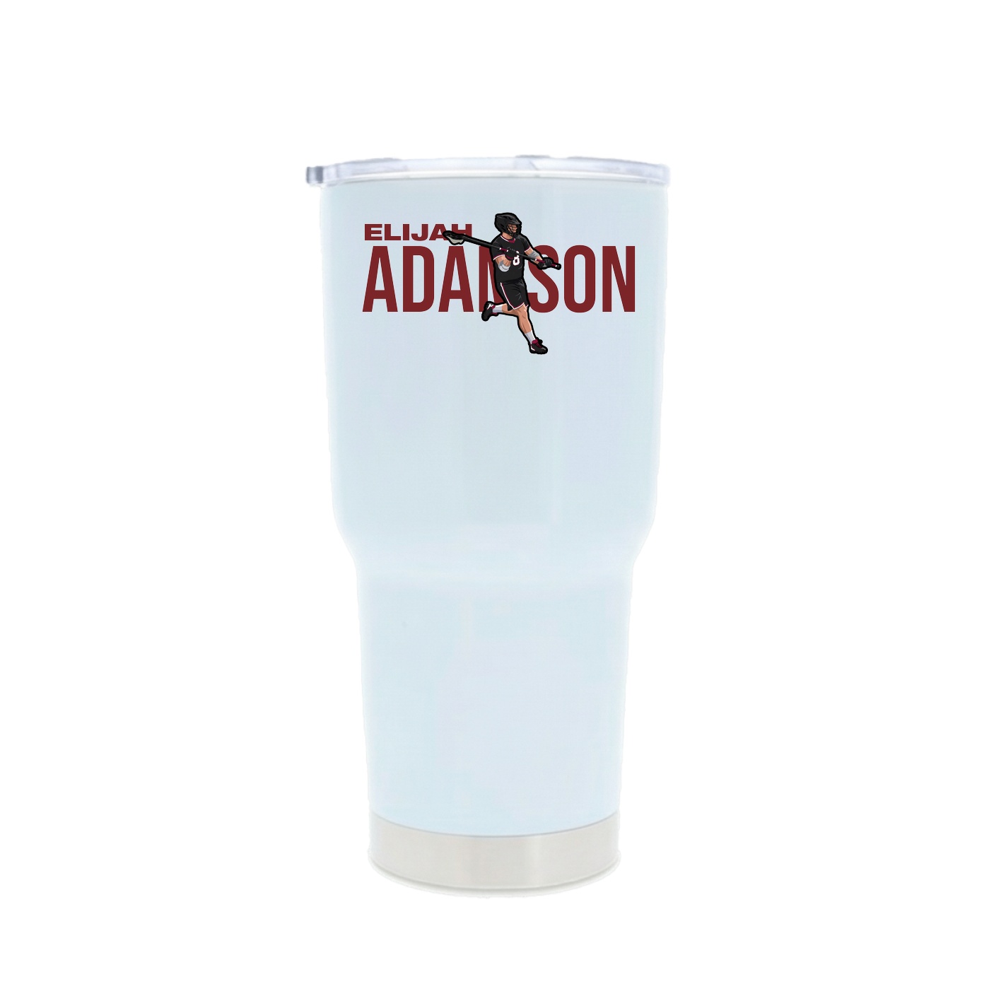 30oz Stainless Steel Tumbler — Player Name in White