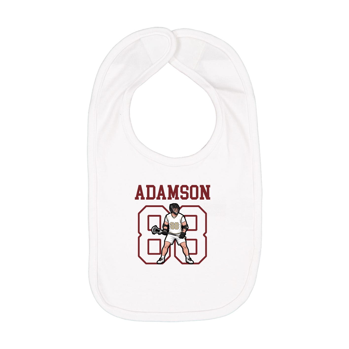 Infant Bib — Shirsey in White