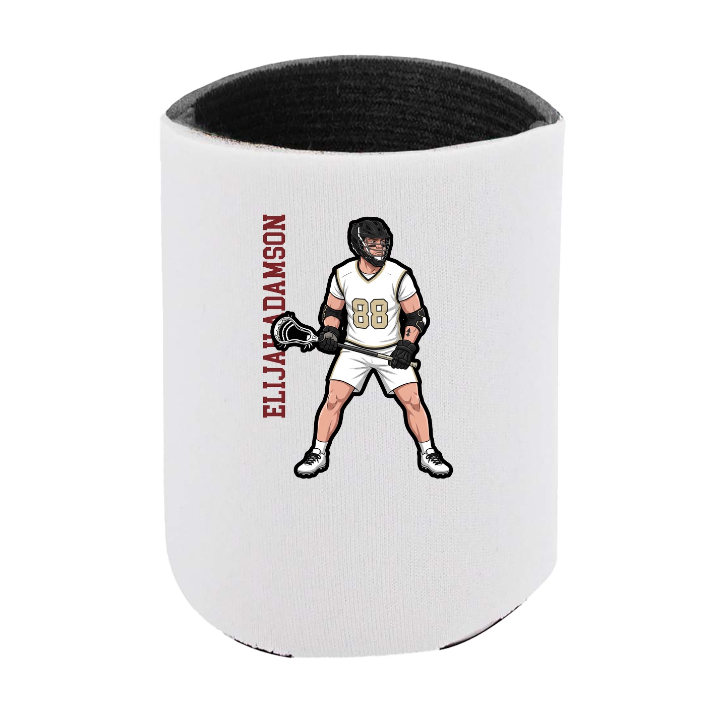 Can Holder — Name Vertical in White