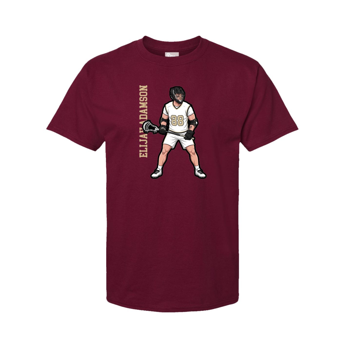 Tee — Name Vertical in Cardinal