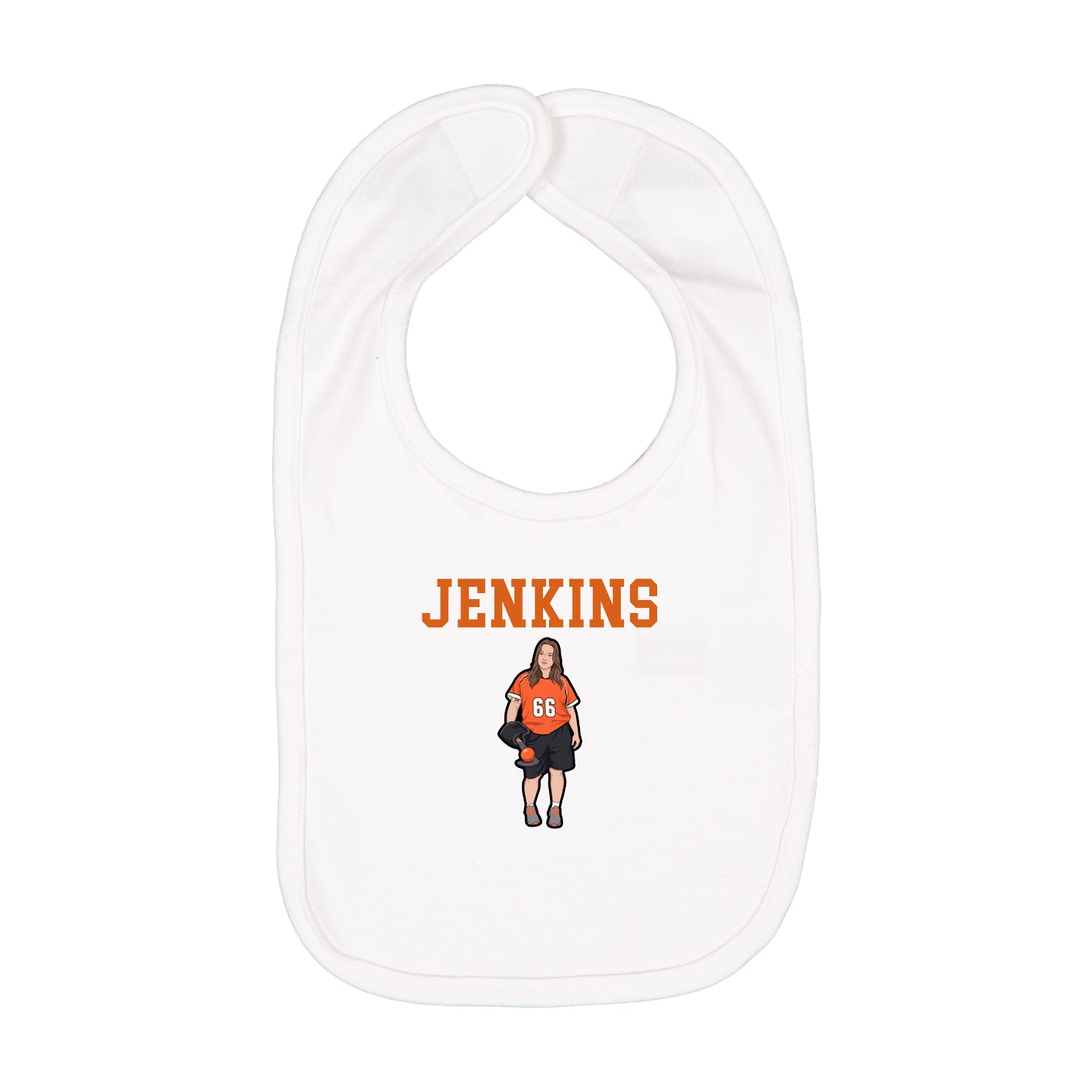 Infant Bib — Shirsey in White